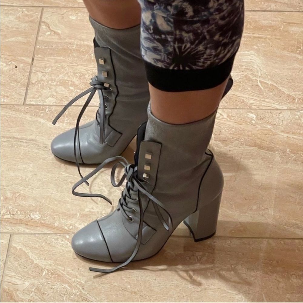 STUART WEITZMAN Veruka Mid-calf Lace-up Booties - Picture 8 of 12